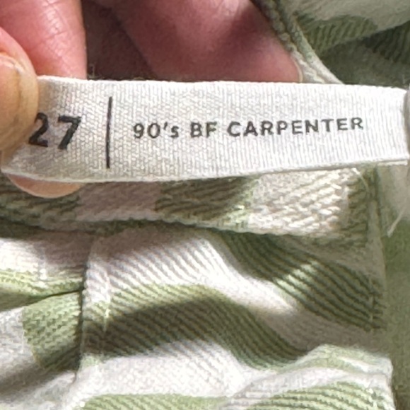 PacSun Green & White Boyfriend Carpenter Pants - Picture 10 of 11
